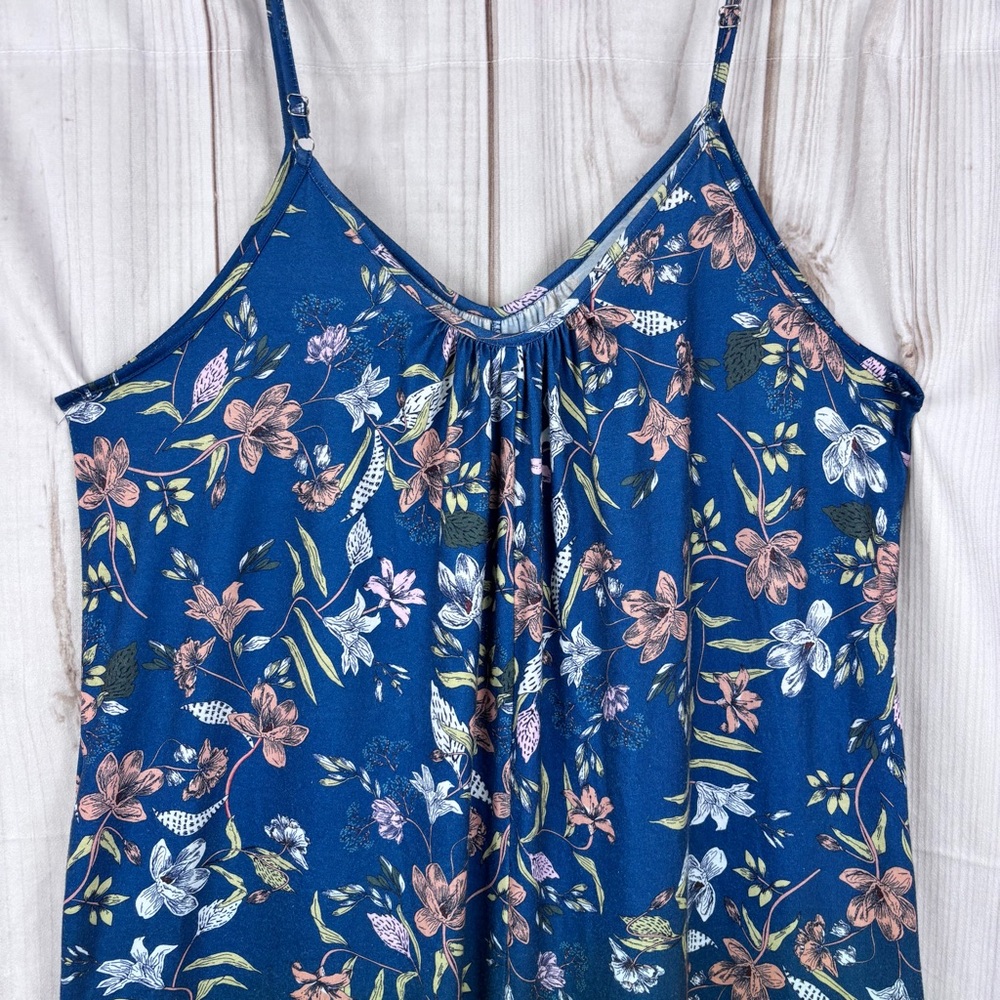 Anrabess Jumpsuit Boho Loose Casual Summer Style Loose Fit Relaxed Blue Size XL - Picture 6 of 16